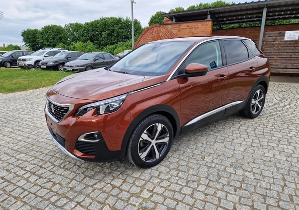 Peugeot 3008 cena 73900 przebieg: 38000, rok produkcji 2018 z Skoki małe 121